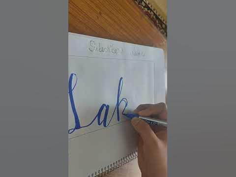 Name in Calligraphy #LAKSH || DO IT YOURSELF - YouTube