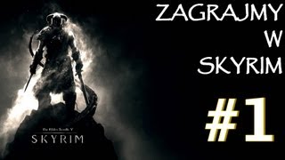 Zagrajmy w TES V Skyrim - Początek Gry i Smok, Kreujemy Nową Postać [HD]