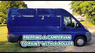PREPPING a Campervan to PAINT with a ROLLER - DIY Budget Campervan Conversion by Pilgrim Pods 6,116 views 3 years ago 8 minutes, 46 seconds