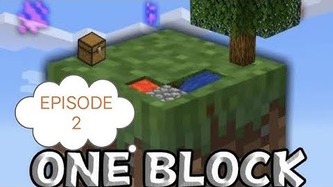 One block minecraft single player episode 2 building farm #beautiful