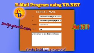 Email Program using vb.net 2019 | Example Email program using vb.net | Download free source code