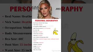 Celebrity Heather Rae Young Bio #shorts #ytshortsindia #ytviral #ytshortsvideo Net Worth