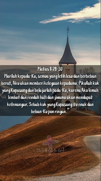 STORY WA 30 DETIK RENUNGAN ROHANI KRISTEN: KETIKA KAMU SEDANG BERBEBAN BERAT #shorts