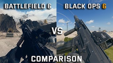 Battlefield 6 [Beta] VS Call Of Duty Black Ops 6 : Weapon With Attachment Comparison 4K
