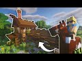 Minecraft House with Stables - Build Tutorial