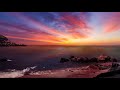 Sunset On A Beach, Sounds Of The Waves On The Shore | For Sleep, Studying, Relaxation