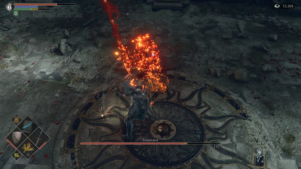 Demon's Souls - Penetrator boss fight - simple strategy