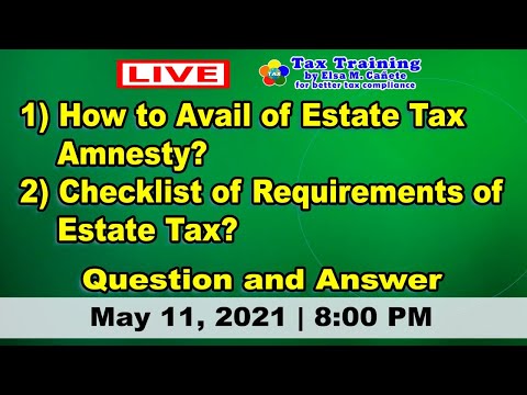 Video: Tax Amnesty Para Sa Mga Indibidwal