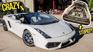 I'm MOVING Because Of My Cheap Lambo?! + SECRET PROJECT REVEAL | BIG GARAGE UPDATE