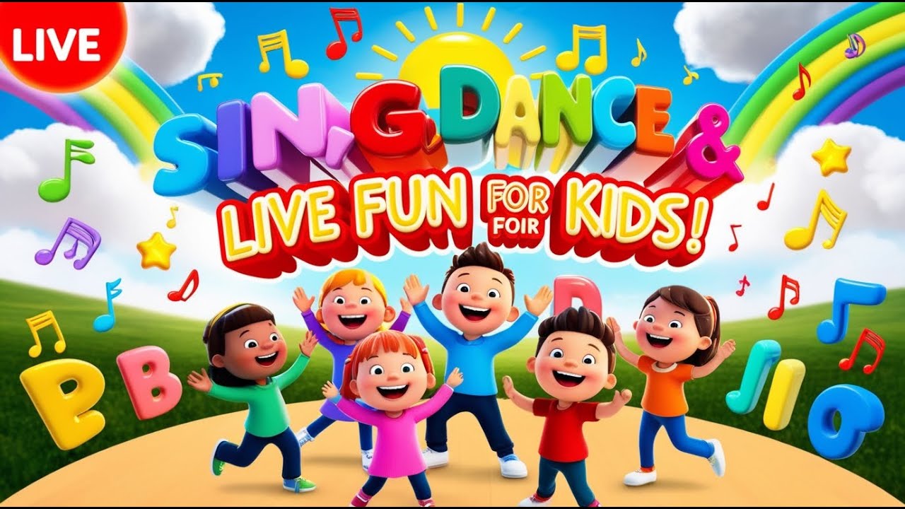 🔴 Ultimate Kids Rhymes Party LIVE! 🎤 Sing, Dance & Party Like Never ...