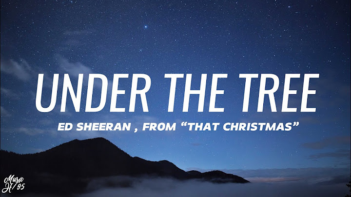 Ed Sheeran  - Under the Tree (Lyrics)