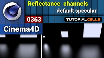 0363. Reflectance channel ( default specular ) in cinema 4d