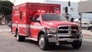 LAFD Rescue 25 Transporting with LAPD