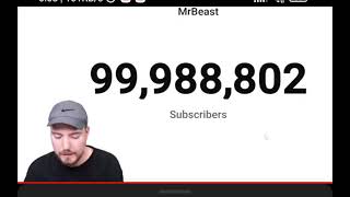 Mr beast hitting 100M reaction