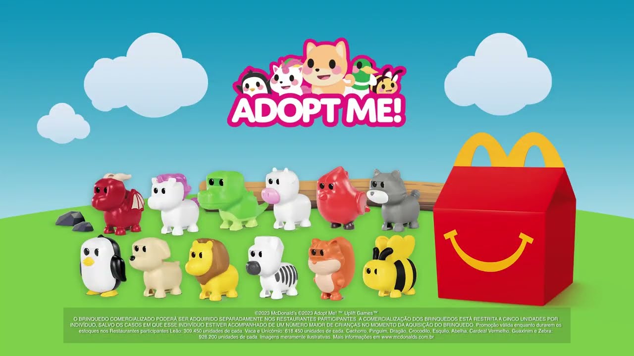 Pets de 'Adopt Me' são os novos brindes do McLanche Feliz - GKPB