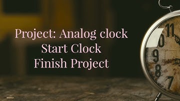 java: project Analog Clock part-5 || start clock || finish project || vs code java || swing java