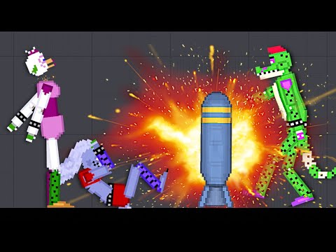 Destroying FNAF Animatronics in People Playground!