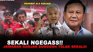 MASUK AKAL!!SEKALI NGEGAS,JAWABAN GANJAR SUNGGUH TELAK SEKALI!!