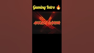 Gaming Intro 🔥 Pro Max #shorts #intro #gaming