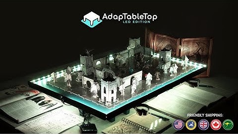 Now on Kickstarter: Adaptabletop Led Edition A Modular Tabletop For Board Gamers