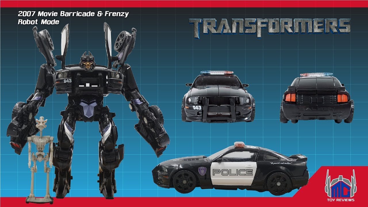 Transformers Movie 2007 Barricade vs Studio Series SS28 Barricade Size ...