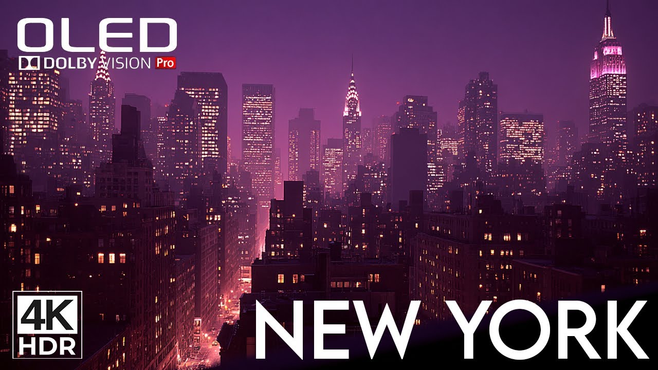 New York City After Dark | 4K Ultra HD HDR 60FPS Dolby Vision - YouTube