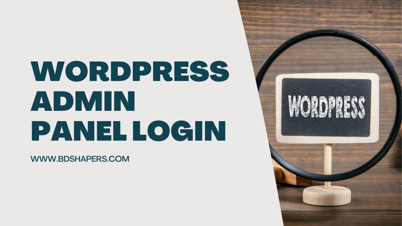 How to Login in WordPress Admin Panel | bdshapers - Exploring ...