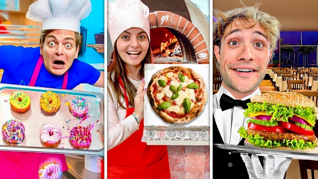 3 SFIDE DI DIVENTIAMO PIZZAIOLI NELLA VITA REALE DI DANI E ROBBI E TUTTI I NOSTRI AMICI PER 24 ORE!