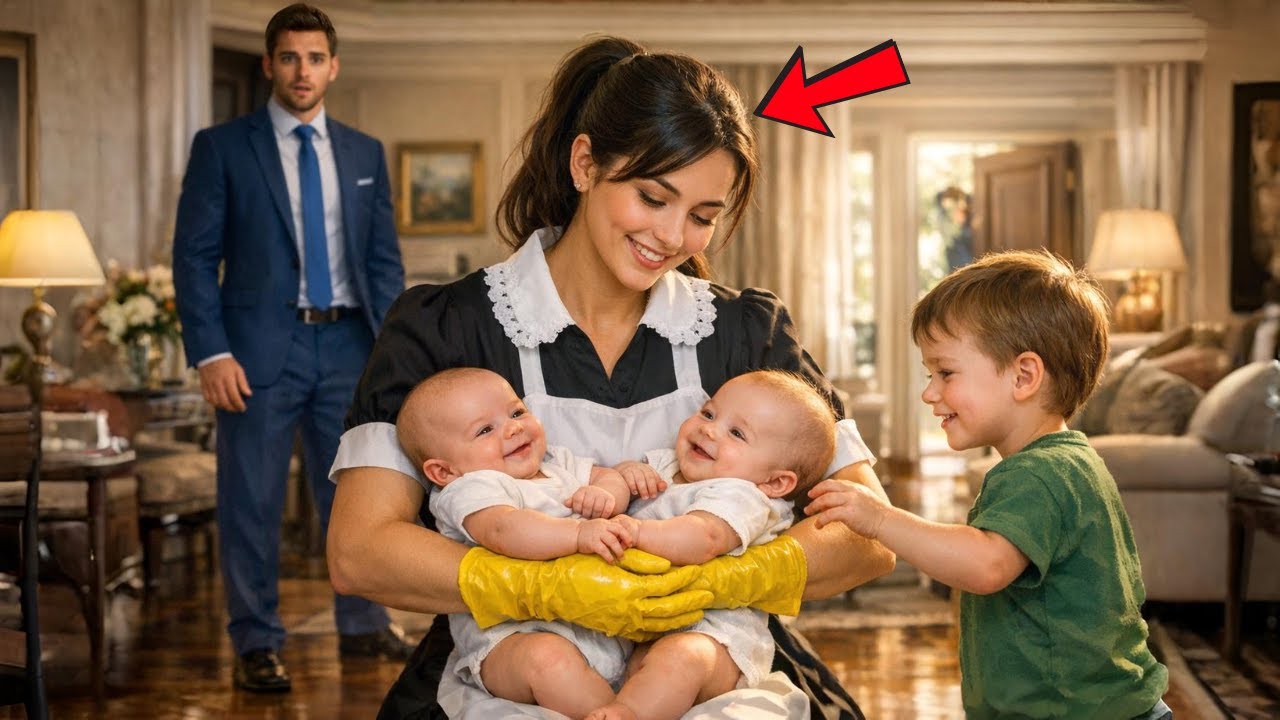 EMPRESÁRIO VIÚVO SE COMOVE AO VER A EMPREGADA CUIDANDO DOS FILHOS E UM GESTO MUDA O SEU DESTINO!