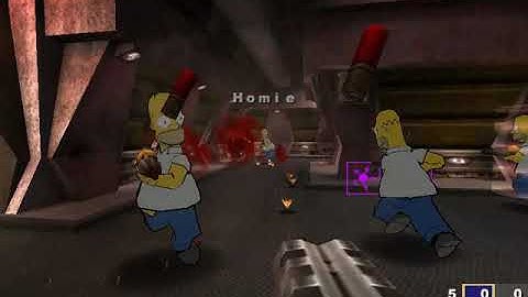 Quake III Arena | Homer Simpson Gameplay