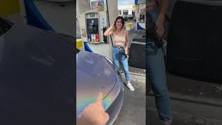 Girl Tries Putting Gas In Tesla Pt 9