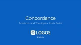 Logos 9 Bible   How to use the Concordance Tool in the way you would use a Stong's Concordance
