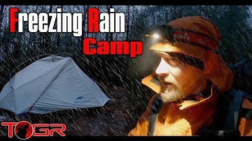 Attacked by a Thunder Ice Storm in the Middle of the Night - Budget Gear Camp