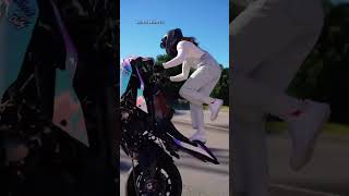Sarah Lezito Insane Motorcycle Stunt Skills 🔥 | Epic Bike Wheelie Control