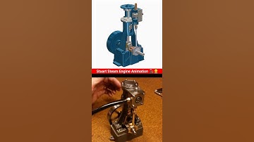 Stuart steam engine animation video 🚂👷‍♂️ #engineering #animation #mechanical #cad #3d 🔥