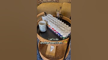 Stencil art for kids . #stencilart #shortsvideo #shortsviral #shortsfeed #shorts #stencil #kidsart