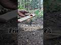 Friction fire pit bow drill #primitivefirelighting #bushcraft