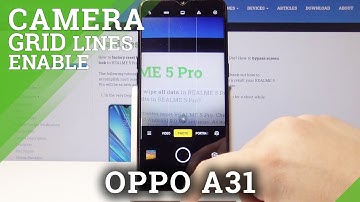 How to Turn On/Off the Camera Grid Lines on OPPO A31 2020 – Camera Feature