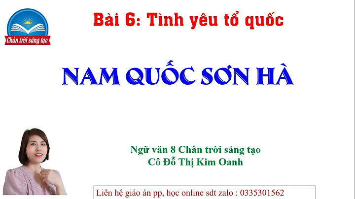 Các tiếng nam quốc sơn hà nghĩa là gì