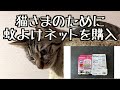 【蚊よけ】蚊が出てきたので蚊よけネット付けてみた【猫】