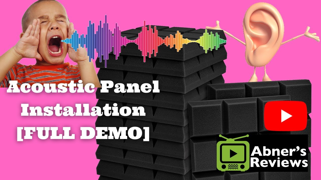 Acoustic Foam Panel Installation [FULL DEMO] YouTube