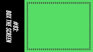 #83: Box the Screen (101 Programming Tips & Tricks for the TI-99/4A Home Computer)