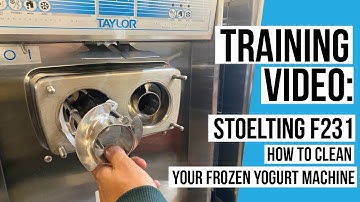 Training Video Stoelting F-231 Frozen Yogurt Machine Cleaning