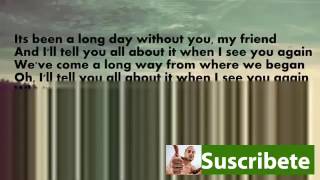 See You Again-Wiz Khalifa Lyrics (Download mp3)