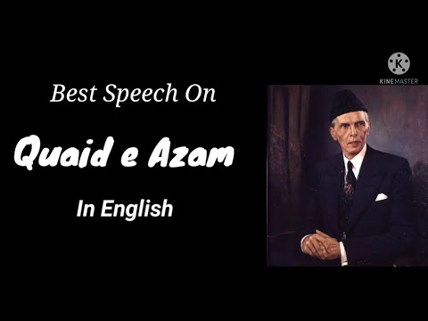 speech on quaid e azam in english