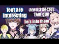 Seible thinks feet are weird but his senpais aren't buying it 【NIJISANJI EN CLIP】