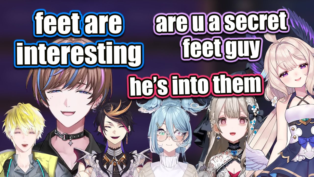 Seible thinks feet are weird but his senpais aren't buying it 【NIJISANJI EN CLIP】