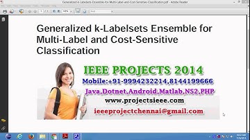 Generalized k Labelsets Ensemble for Multi Label and Cost Sensitive Classification