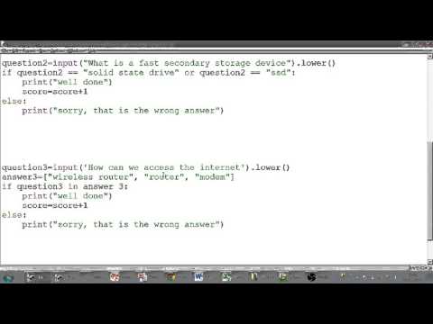 Python Tutorial 3 Defining and using lists