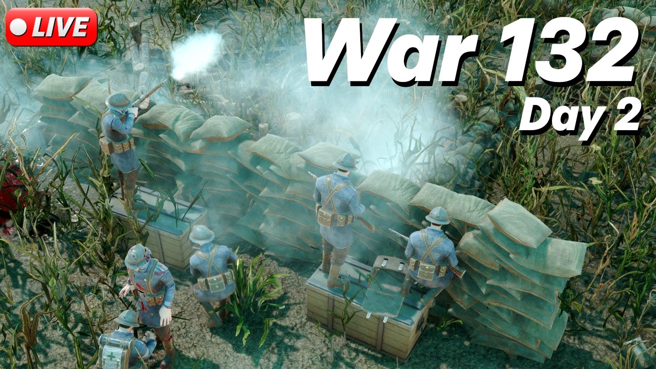 🔴 FOXHOLE AIRBORNE // WAR 132 - DAY 2 // WARDEN FRONTLINE // LIVE GAMEPLAY